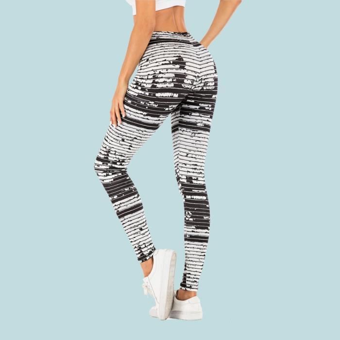 Legging Femme Taille Haute Anti-cellulite 3D - Nylon/élasthanne - Effet Ventre Plat Et Fesses Galbées - Yoga, Sport