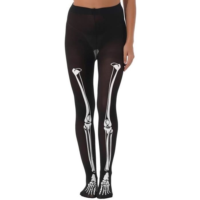 legging squelette femme