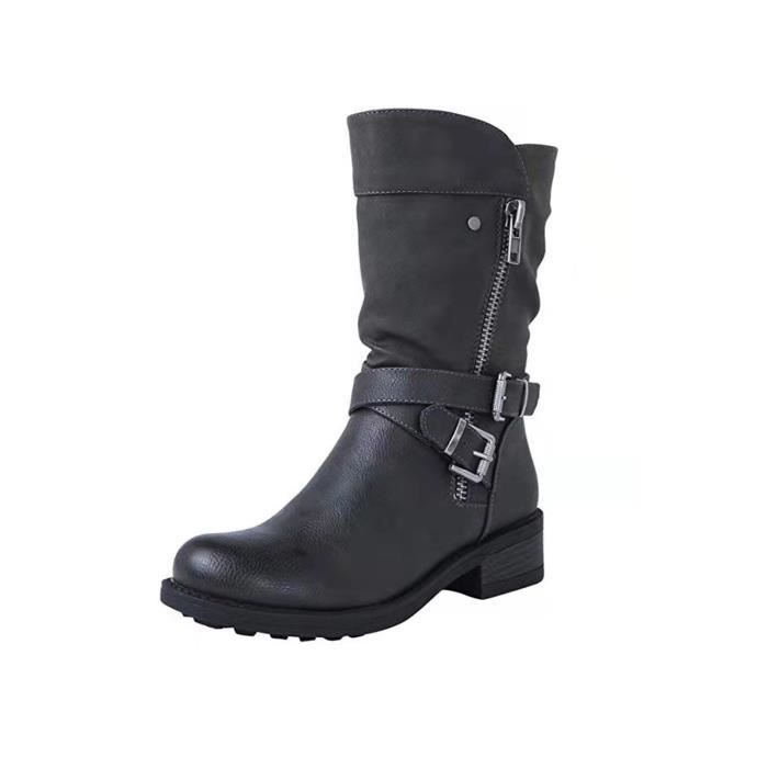 bottines plateforme fermeture éclair