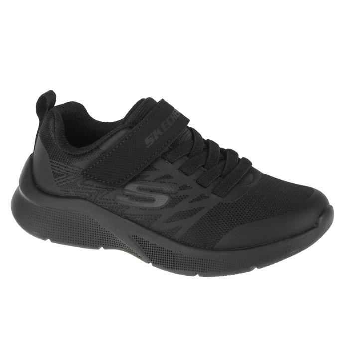 Skechers Sneakers - SKECHERS - Microspec Texlor 403770L-BBK - Noir - Lacets et scratch - Enfant (Garçon)