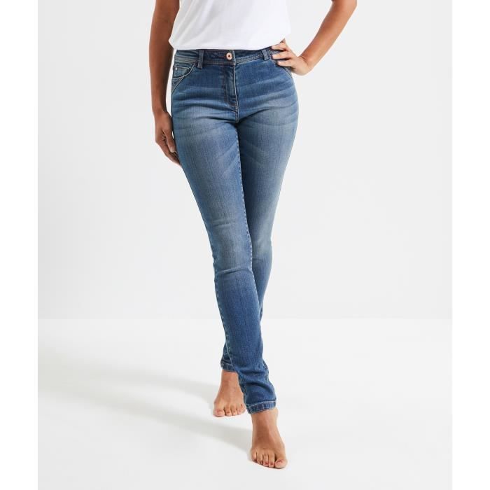 GRAIN DE MALICE Jean slim LONDON femme Bleu jean Cdiscount Pret a Porter