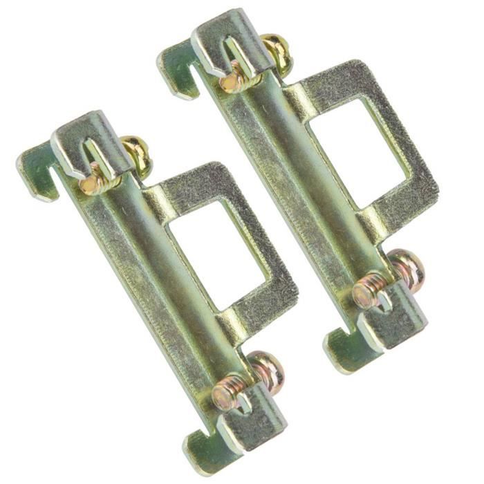Accessoire Rail électrique 35mm Pince Fixe Sur Rail DIN En Aluminium, Clip De Relais Statique De 35 Mm, Support De Montage Sur Rail DIN, Clip De Fixation Universel Pour Montage De Relais Accessoire Rail électrique 35mm Pince Fixe Sur Rail DIN En Aluminium, Clip De Relais Statique De 35 Mm, Support De Montage Sur Rail DIN, Clip De Fixation Universel Pour Montage De Relais
