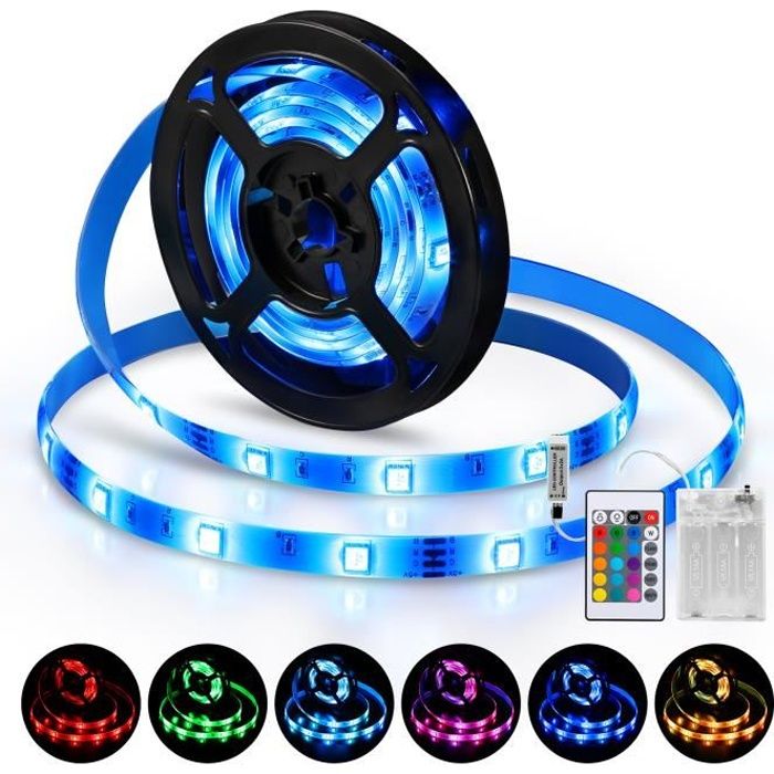 Lideka® - Ruban LED RGBIC 20m - Auto-adhésif (4x5m) Avec Télécommande, Wifi & App