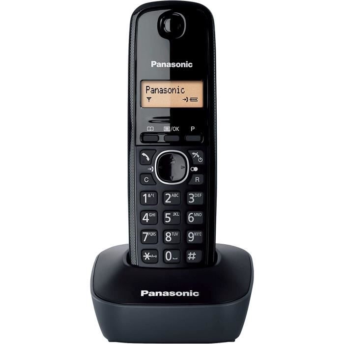 Panasonic KX TG1611SPH Telephone sans fil Noir