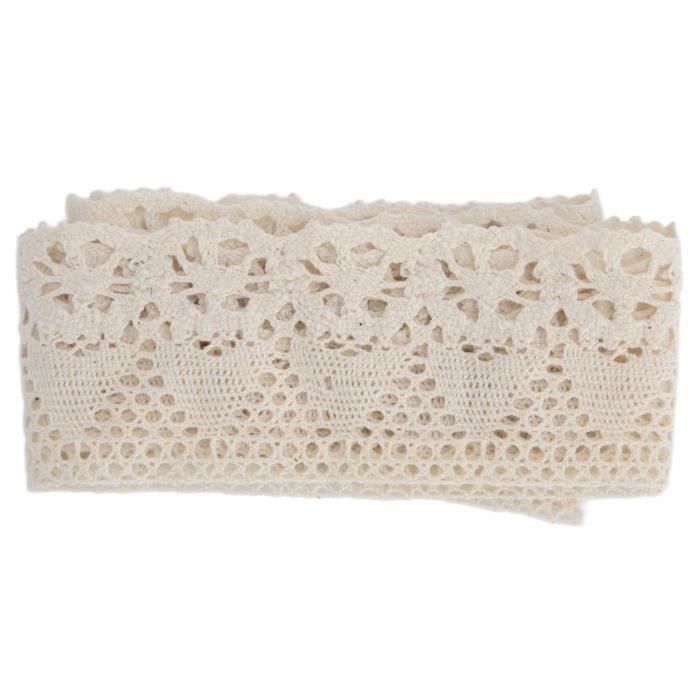 Garniture en dentelle blanche avec ruban en coton et | Ubuy