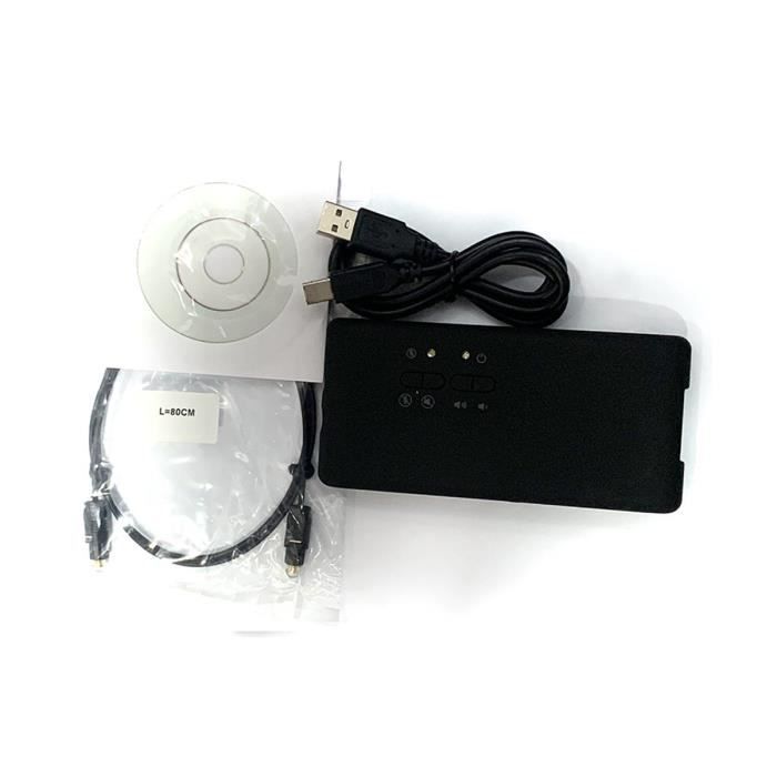 Carte son externe USB avec audio SPDIF numérique - Convertisseur DAC USB audio, 5. - Informatique