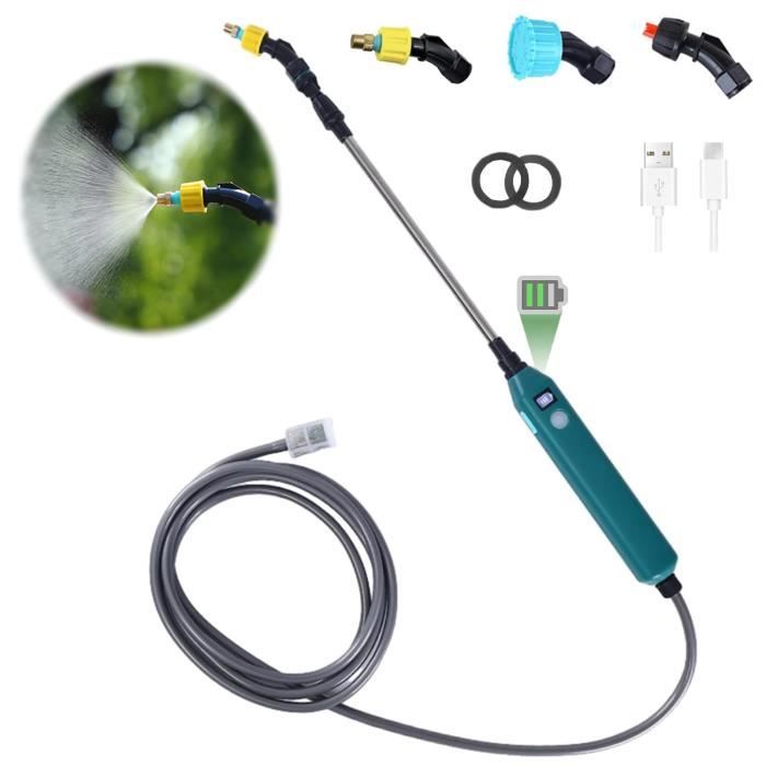 Pulvérisateur Électrique DOUBFIVSY - 3 Buses, 3M Tuyau, 3 Vitesses, USB, Pour Jardin Et Plantes
