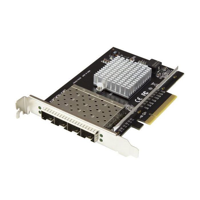 StarTech.com Carte réseau PCI Express - STARTECH - XL710 - 4 ports SFP Plus - 10 Gigabit Ethernet - Adaptateur serveur