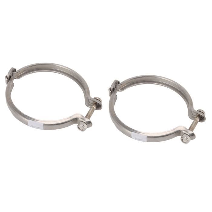 Collier De Serrage Bande V Acier Inox 304 - 2 Pouces (51mm) - Pour Tuyau D'Échappement Voiture