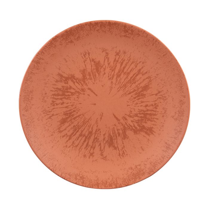 Assiette plate Onyx 27 cm Terracotta (lot de 6) - Table Passion