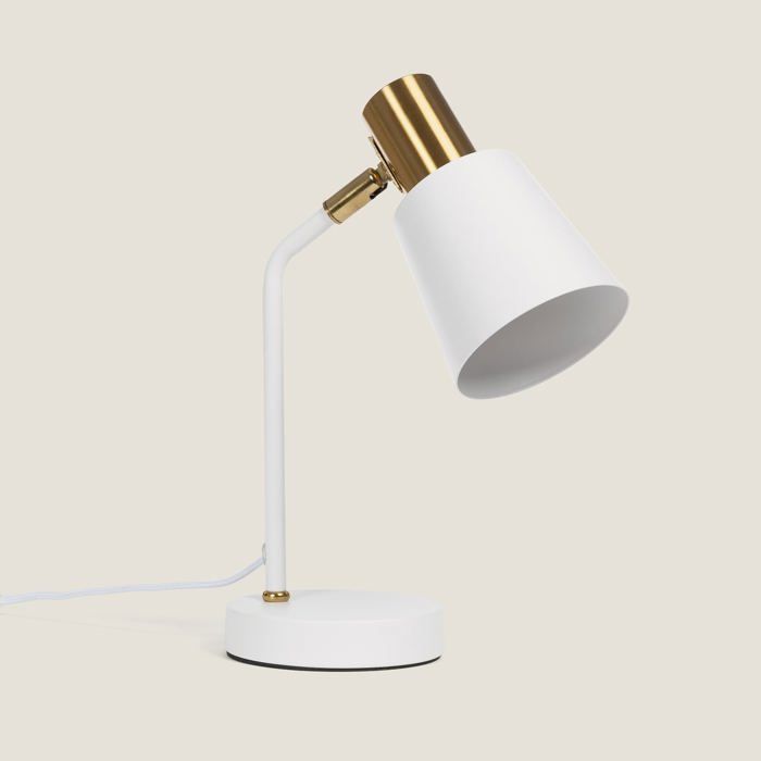 Lampe de Bureau Flex Métal Tatlin Blanc