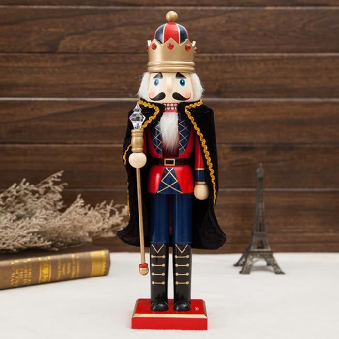 Grand Casse-Noisette De Noël En Bois 38 Cm – Soldat Traditionnel Ornement, Figurine Décorative, Décoration Sapin & Table