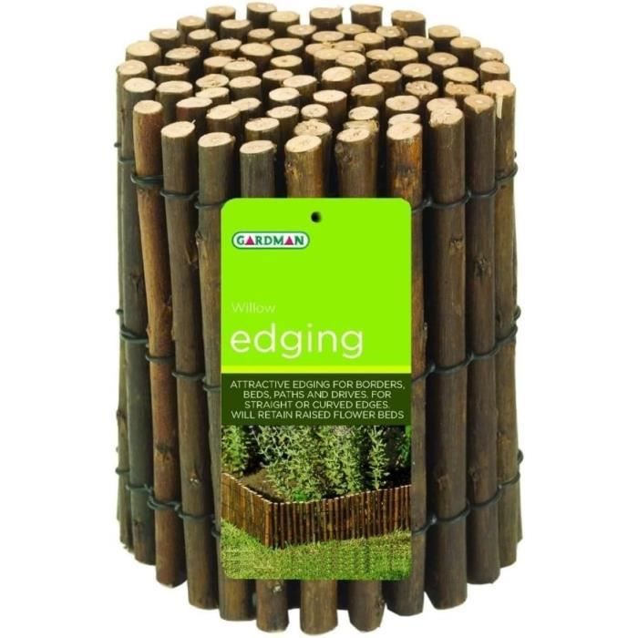 Bordure De Pelouse En Acier Galvanisé - 5 M X 15 Cm (L X H), Extensible, Facile à Installer