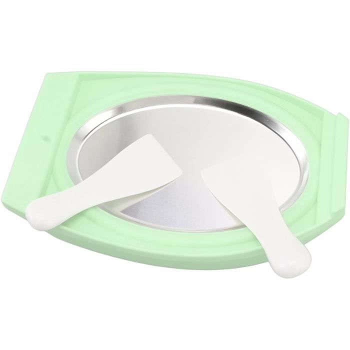 Jognee Rouleau à Crème Glacée Avec 2 Spatules - Plaque Pour Faire Soi-Même Des Glaces Roulees - Idéal Pour Sorbet, Yaourt Glacé Et Gélato