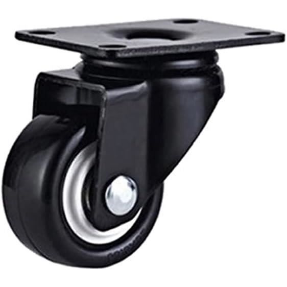 Lot De 4 Roulettes Pivotantes En Caoutchouc 50mm - Charge 200kg - Pour Meubles, Chariots Lourds