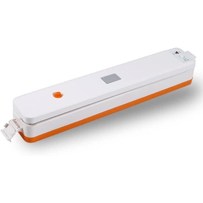 Machine à Sceller Sous Vide Portable Sans Fil - Blanc Cassé - 3 Températures Réglables - Pour Conservation Alimentaire