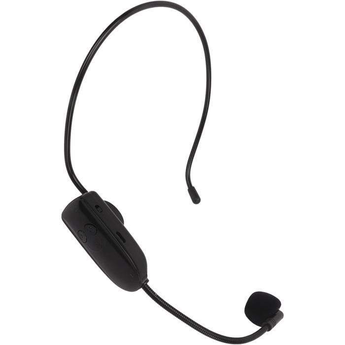 Casque De Microphone Sans Fil Micro Léger Porté Sur La Tête Pour Chanter L