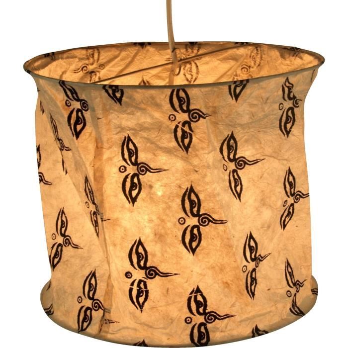 Abat-Jour, Suspension En Rotin Tissé Abat-Jour 6,3 X 4,7 Pouces