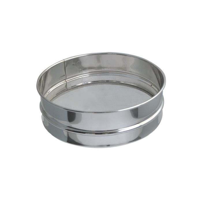 Tamis en inox à 4 mailles interchangeables - ø 21 x H 60 mm - Gris