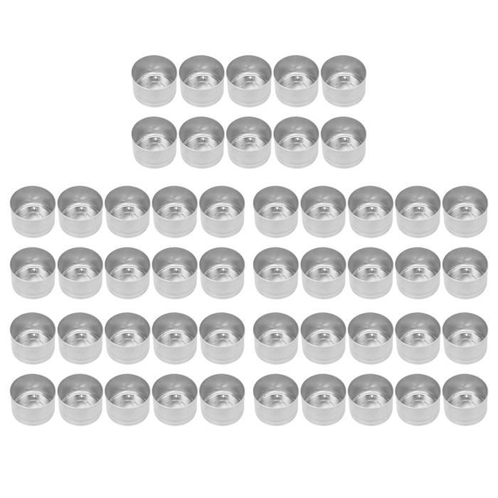 10 Inserts De Bougie En Aluminium - Boîtes à Bougie Vides Pour DIY, Chandeliers, Bougies Coniques - Fournitures Fabrication Bougies