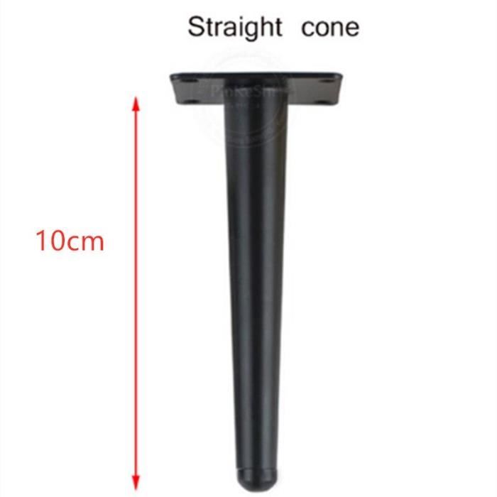 PIED DE LIT,10cm straight 2Pieds de support en métal pour meubles 10 35CM, pieds de