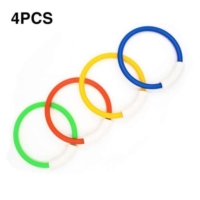 JOYIN Lot de 8 anneaux de plongée colorés pour enfants - Jouets de plongée sous-marins pour enfants - Cadeaux d'été pour la natation - Jeux amusants ( anneaux de plongée