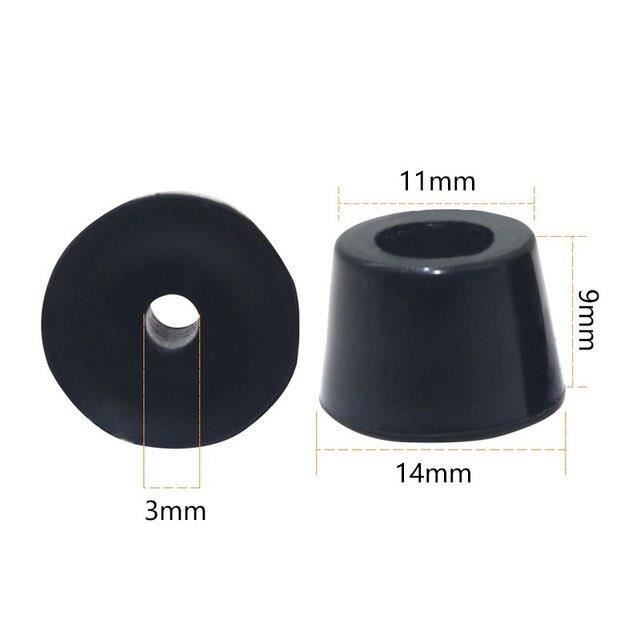 Pieds En Caoutchouc Pare-chocs D18x15xH5mm Noir - Lot De 4 - Neuf Marque Uxcell