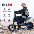 EVERCROSS EV12M Motocross Électrique pour Enfants 3-12 Ans 300W 25KM/H 3 Niveaux de Vitesse,Pneu 12" Cadeau super Bleu-1