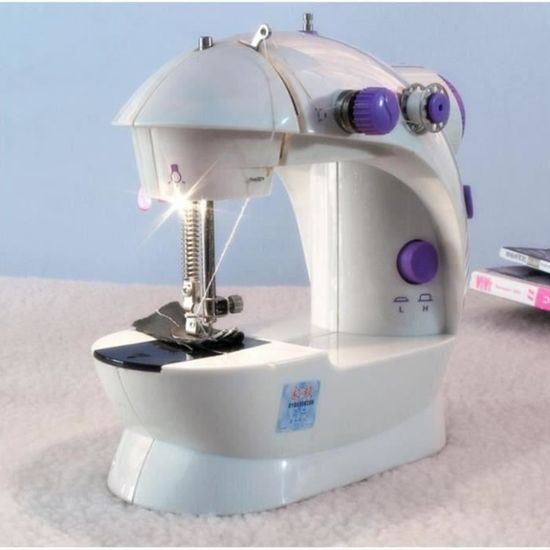 Machine à Coudre 12 Points - Électrique Portable - Double Fil - Couture Inversée - Idéale Débutants
