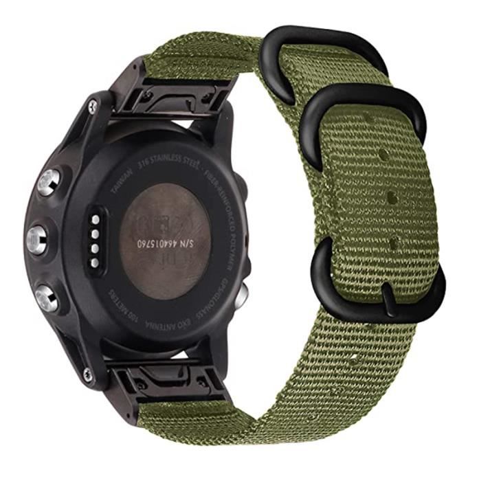 GPS Fenix 5X 26 mm noir-gris-Essidi-Bracelet de sport en nylon pour Garmin  Fenix 3 HR, boucle de bracelet de - Cdiscount Téléphonie