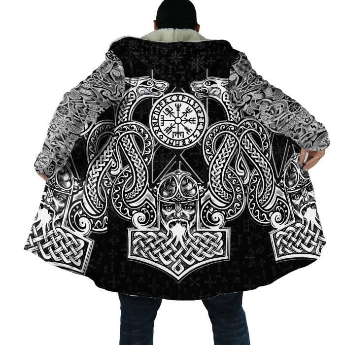 Cape à Capuche Pingouins Imprimés Arctic Animals - Parfaite Pour Halloween Noël Cosplay Carnaval Ou Déguisement Enfant Adulte