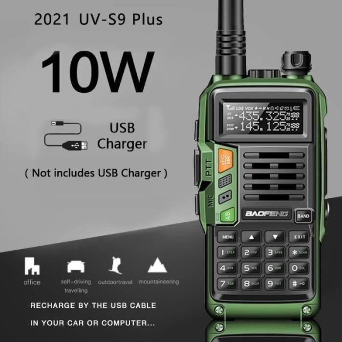 81f6f4 2021 NOUVEAU UV-S9 Plus Puissant Talkie-walkie Radio