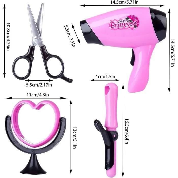 Jouet Tête De Mannequin Pour Coiffure Et Maquillage – Kit éducatif Avec Accessoires – 19,5 Cm – Cadeau Anniversaire 3 Ans+