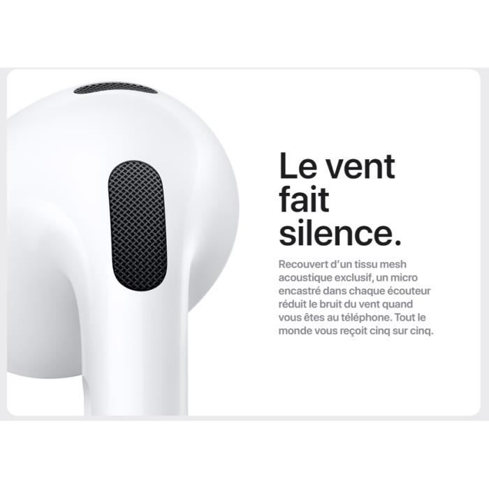 Boîtier de Chargement sans Fil de Rechange Compatible avec AirPods 3