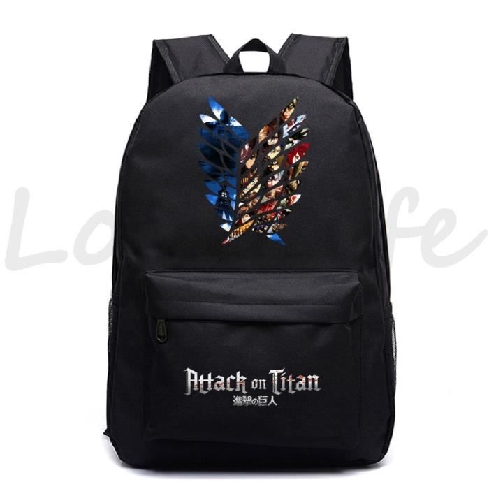 Sac a dos l attaque des titans Enfant Dos Bleu Mixte Cdiscount Bagagerie Maroquinerie