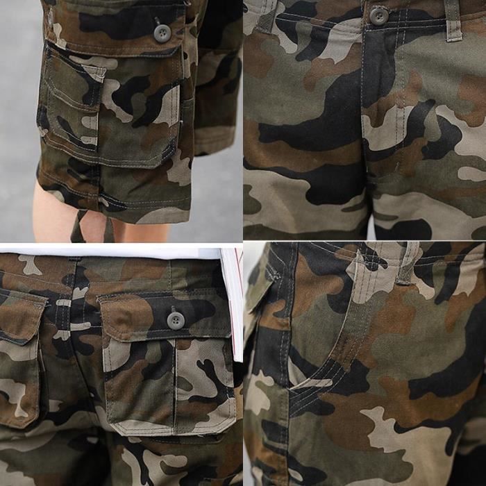 Pantacourt homme militaire deals