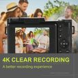 NBD Appareil Photo numérique 4K,Appareil Photo Compact 48 MP Vlogging Caméra avec Zoom 16x, Caméra vidéo pour débutant Photographie-3
