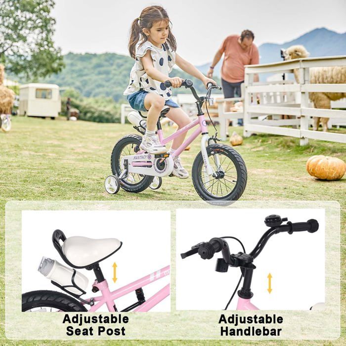 Tricycle 12 Pouces à 3 Roues Pour Enfants 2-5 Ans - Cadre Acier - Frein Avant - Siège Réglable - Panier Inclus - Vitesse Unique
