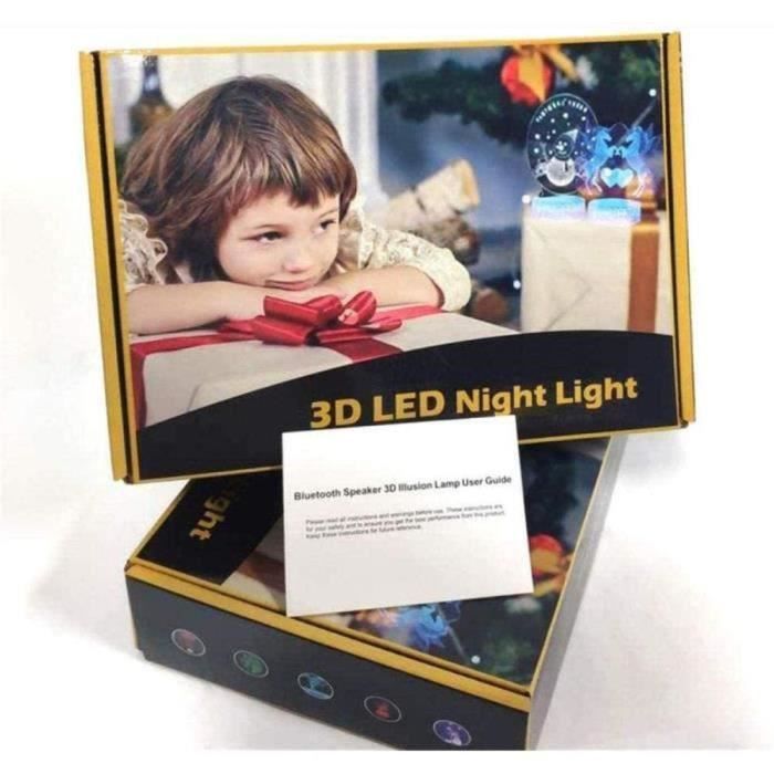 3D Lampe Gamer Illusion Veilleuse, Lampe Déco Chambre Gaming,7 Couleurs  Changent,Cadeaux d'anniversaire de Noël pour Enfants Garçons - Cdiscount  Maison