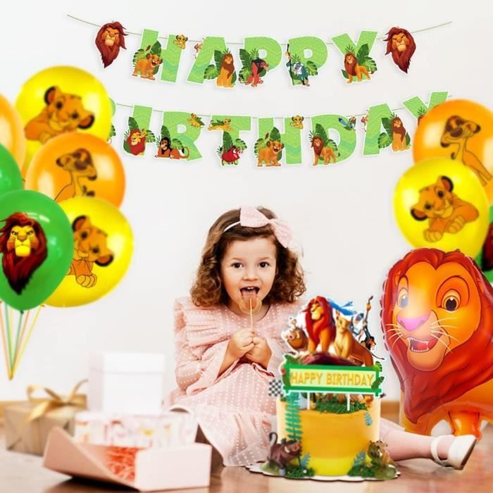 PAck de ballons de décoration d'anniversaire Jungle