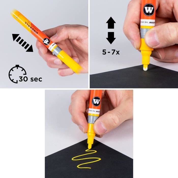 One4all 692 221 Recharge De Peinture Acrylique Pour Marqueur Peinture 