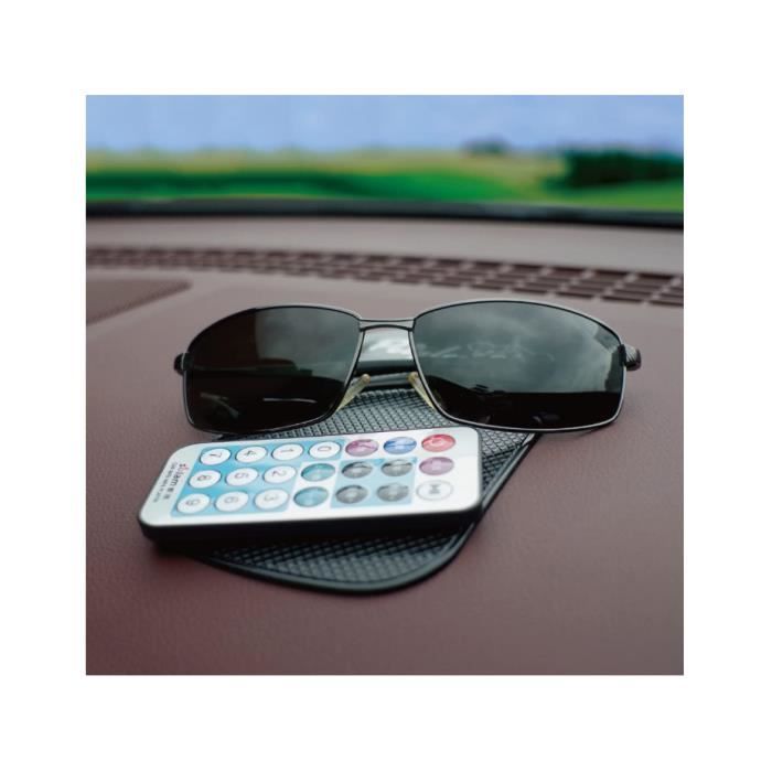 Lot De 3 Tapis Anti-Dérapants Pour Tableau De Bord Voiture – Adhésif Lavable, Fixation Solide, Pour Téléphone, Clés, Pièces (27x15cm, PU)