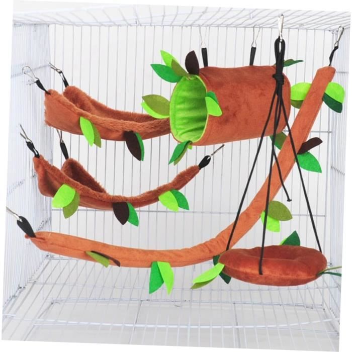 5 Pièces Jouet Balançoire Pour Hamster Hamac Cage Chinchilla Maison De
