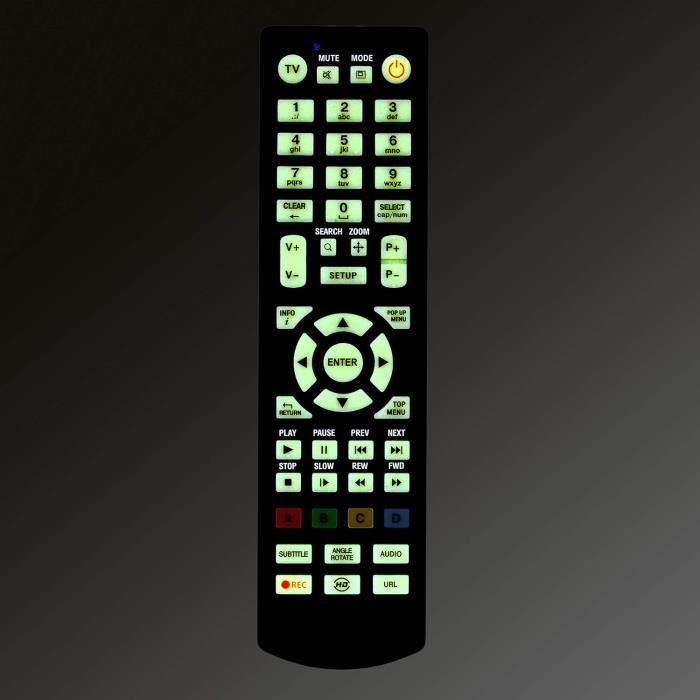 Mando A Distancia De Repuesto Para Sintonizadores TV Kartina, Dune HD, Micro LITE Y Similares