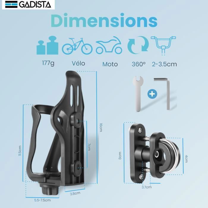 Accessoire vélo,porte-bouteille d'eau Portable en alliage d'aluminium