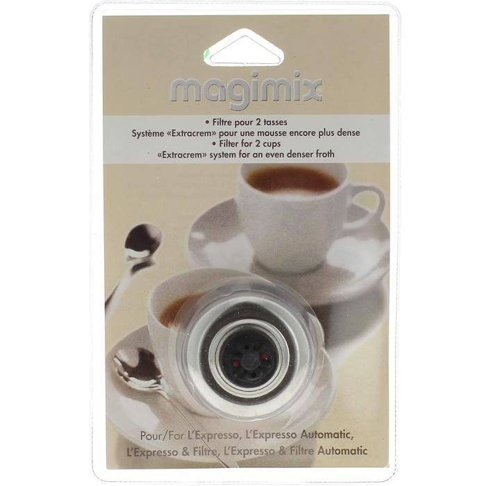 Filtre 2 Tasses Magimix Pour Nespresso - Réf. 505459, 504815 - Compatible Expresso - Neuf Sous Blister