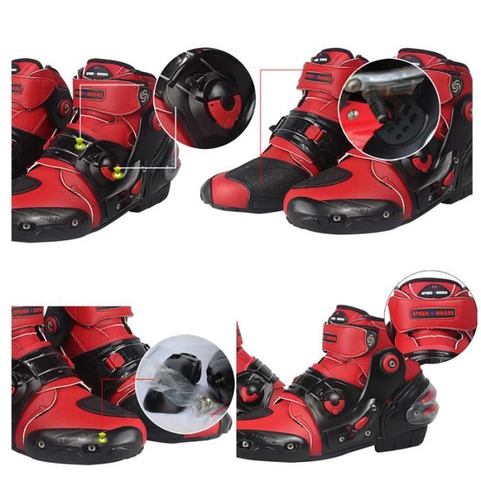 Chaussures Moto Casual Pour Homme - Bottines Décontractées Respirantes, Protection Cheville Et Orteils, Semelle Antidérapante