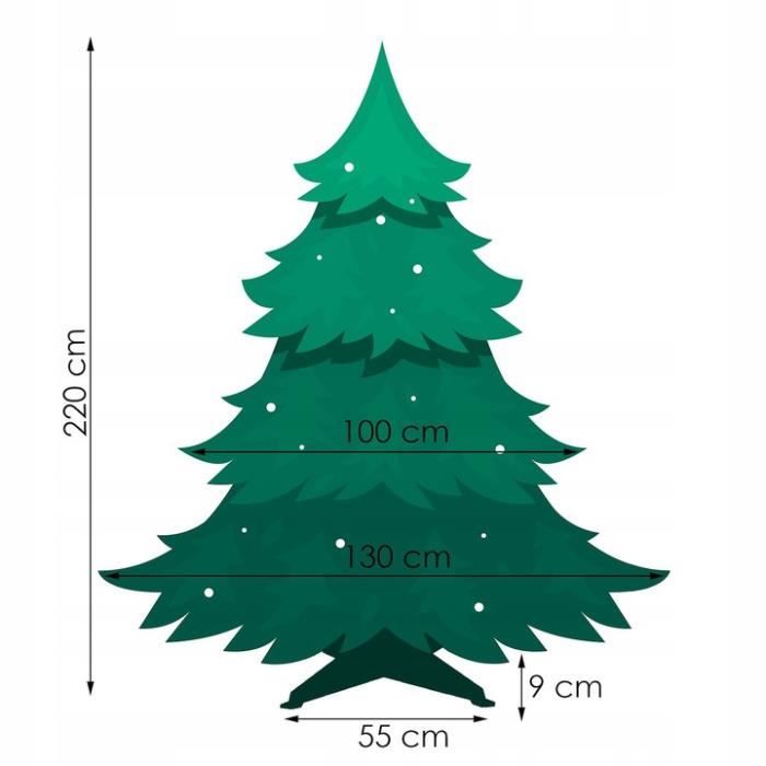 Sapin De Noël Artificiel Pin – Tronc Naturel 220 Cm – Qualité Premium Avec Support Et Tissu Jute