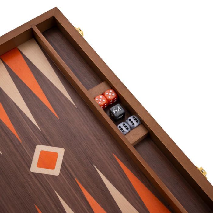 Backgammon de Luxe en Bois - ENGELHART - 15 Bois de Ronce & Noyer - Valise 48x38 cm - Pions Vert/Brun - Set complet - Jeux - Jouets Backgammon de Luxe en Bois - ENGELHART - 15 Bois de Ronce & Noyer - Valise 48x38 cm - Pions Vert/Brun - Set complet - Jeux - Jouets
