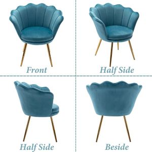 Fauteuil Simba bleu canard : élégance et confort en velours pour un intérieur raffiné – Rendez-Vous Déco